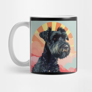 Retro Kerry Blue Terrier: Pastel Pup Revival Mug